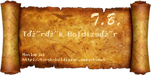 Török Boldizsár névjegykártya